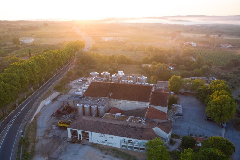 Cave coopérative vue aérienne