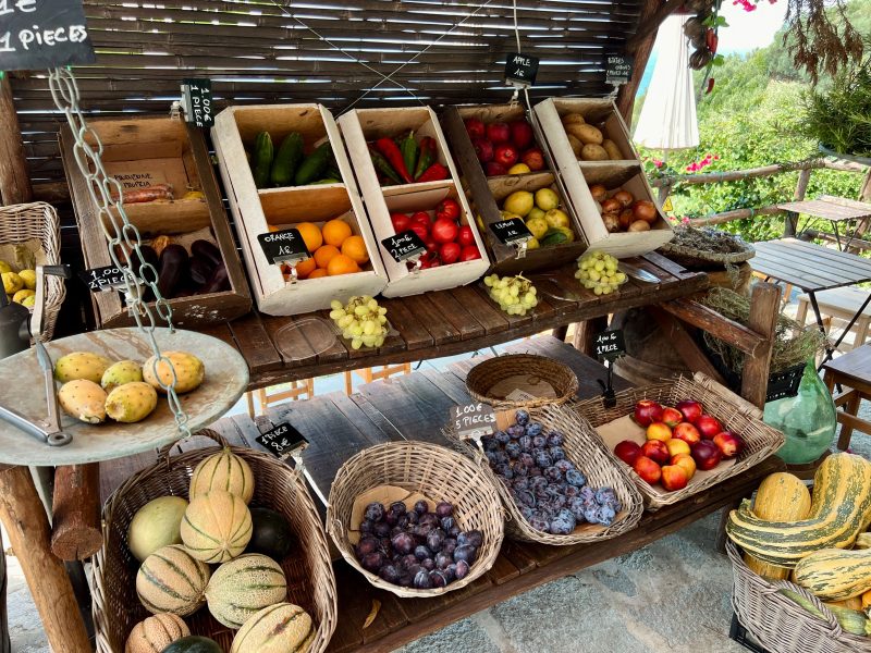 Assortiment de fruits et légumes frais de saison
